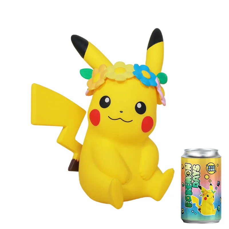 Hot Selling Can Pokemoned Boxes Anime Pokemoned Pika Anime Heart Pokemoned Picachu Action Figures Kids Boys Girls Toys
