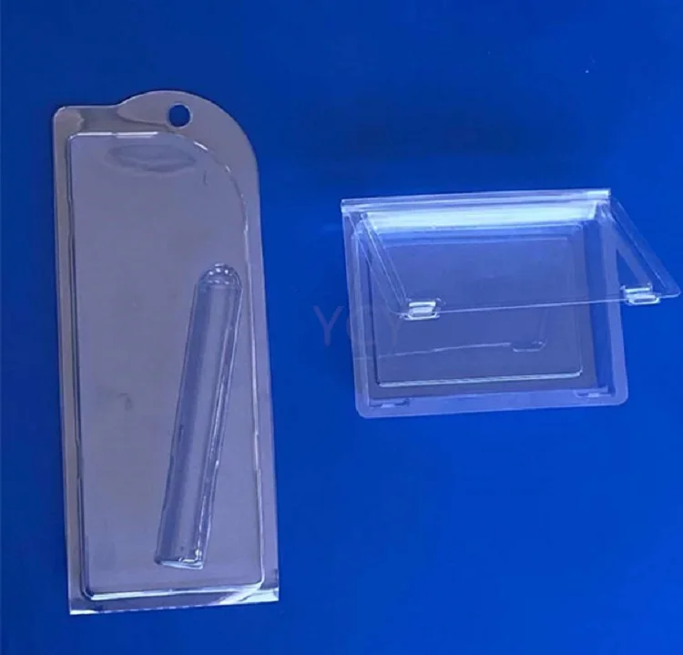 Wholesale customized double side disposable blister PET Transparent plastic clamshell packaging