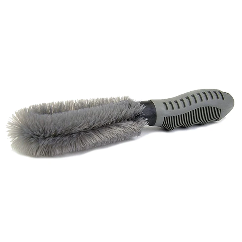 
QJ-G-S-024 plastic Handheld Anti Skid car tire hub wheel cleaning brush 