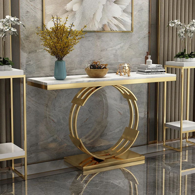 HQSLP console table luxury table console modern console table and mirror