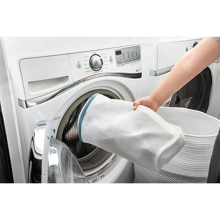 2021 Hot Sale Recycled Polyester Mesh Shoe Laundry Washing Bag for Daily Use