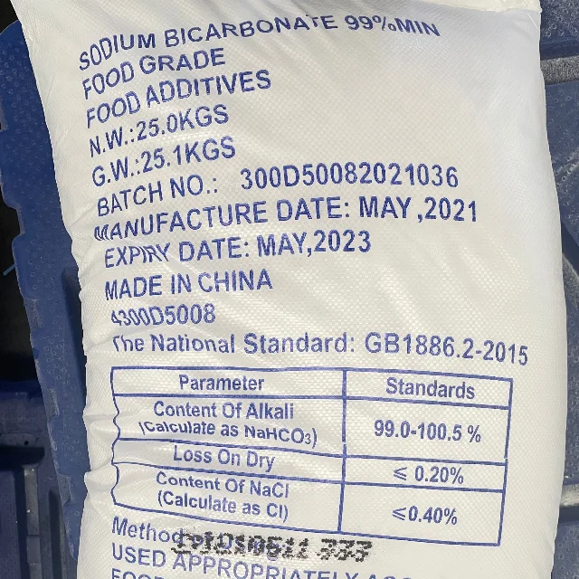 sodium bicarbonate 99% min bulk price  Food Grade Baking Soda in china