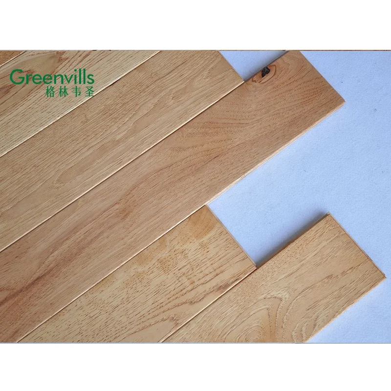100%Real wood solid hickory hardwood flooring/engineered parquet floor