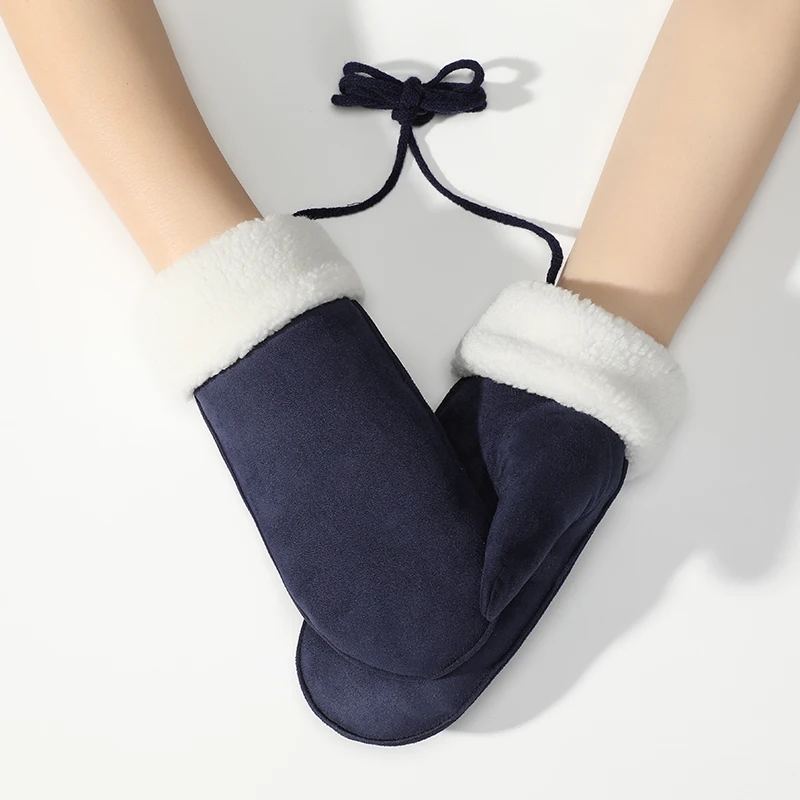 Faux Fur Winter Gloves for Women  Soft  Faux Rabbit Fur Lined Mittens