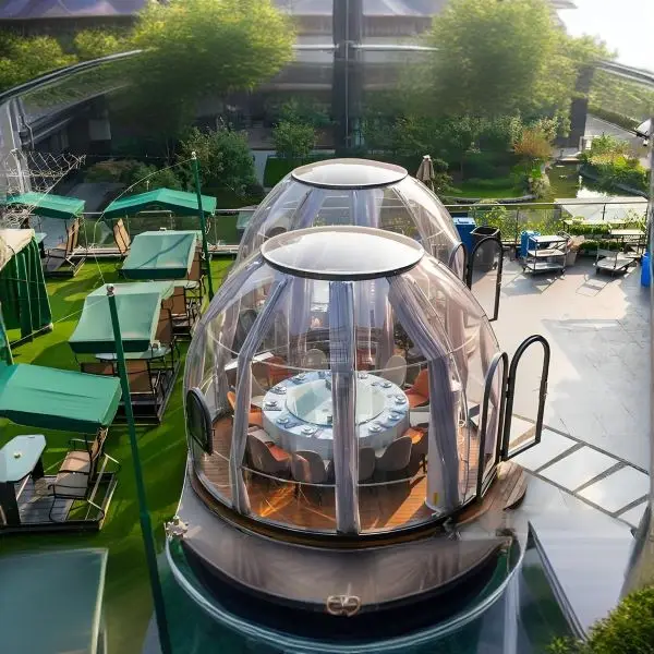 PC Outdoor geodesic dome igloo tent  for sales