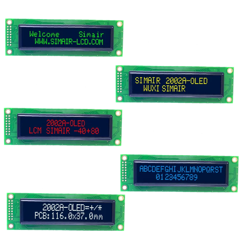 Spot Goods 20 Characters x 2 Lines OLED Display WEH002002A  Winstar 20x2 Oled 2002 Display Module