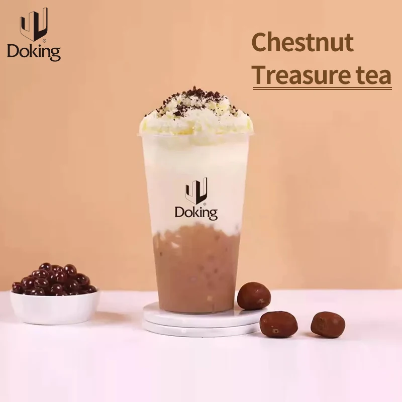 Готовые к употреблению каштановые варенья пюре из настоящей массы гранулы и свежие материалы Пузырькового чая десерты