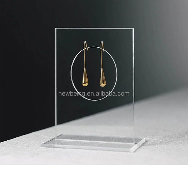 Earrings Display Stand, Stud Earrings Display Holder, Acrylic Minimalist Jewelry Display Holder