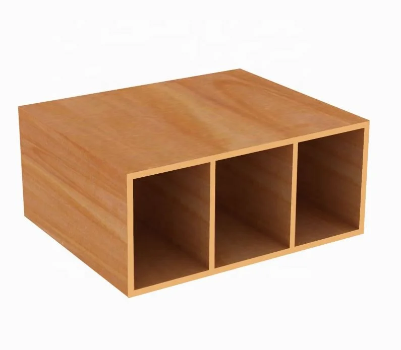 Wpc Wood Composite Timber Tube,Teak Wood Logs Timber For Outdoor Sun Shading,Wall Cladding 65*25mm China Supplier