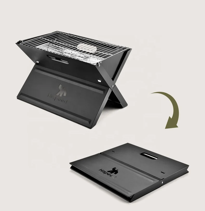 HISPEED Outdoor Portable Carbon Barbecue Stove For Picnic Garden Party Cooking Camping Travel Foldable Mini BBQ Grill