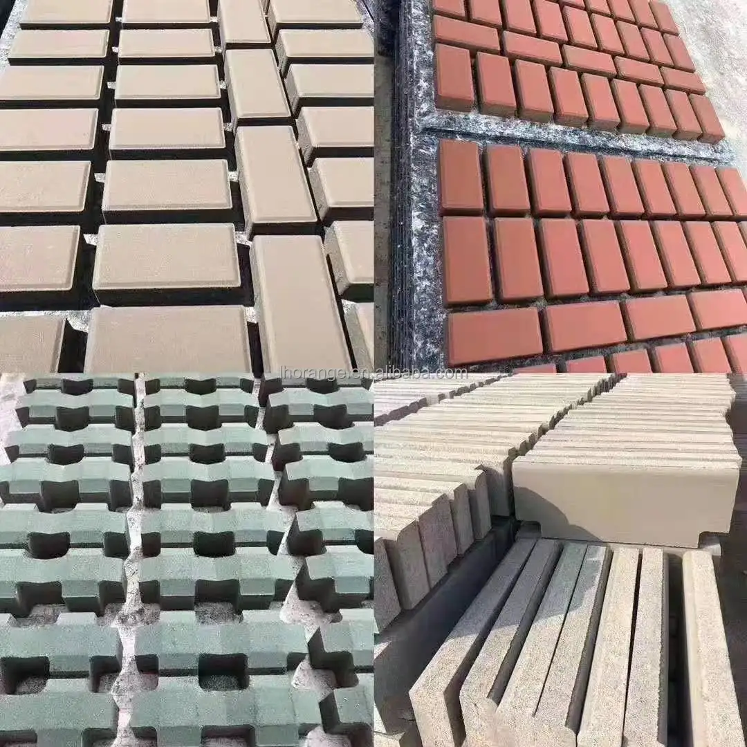 2021 Hot Sale Cement Concrete Block Brick Making Machine  Automatic Interlocking Pavement Hollow Bricks Machine