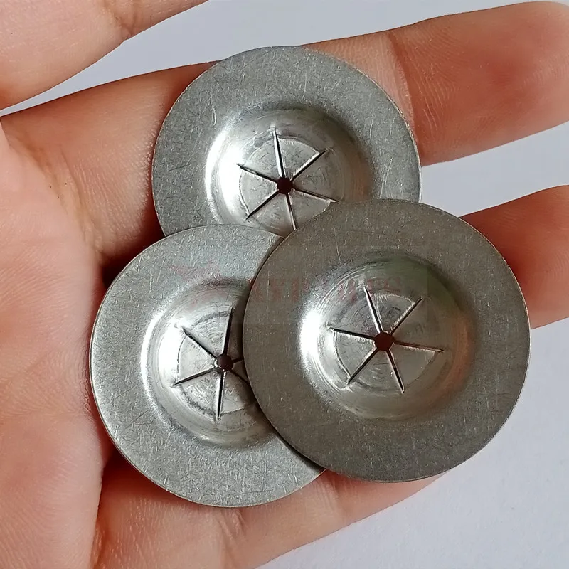 25mm Stainless Steel Self Locking Metal Washers Used To Fasten 14Gauge Lacing Anchors