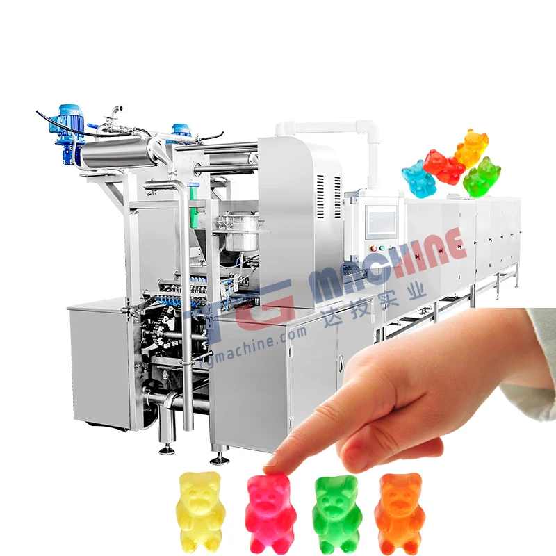 high-throughput gummy jelly candy production machine with fully automacity customized shape functional gummy