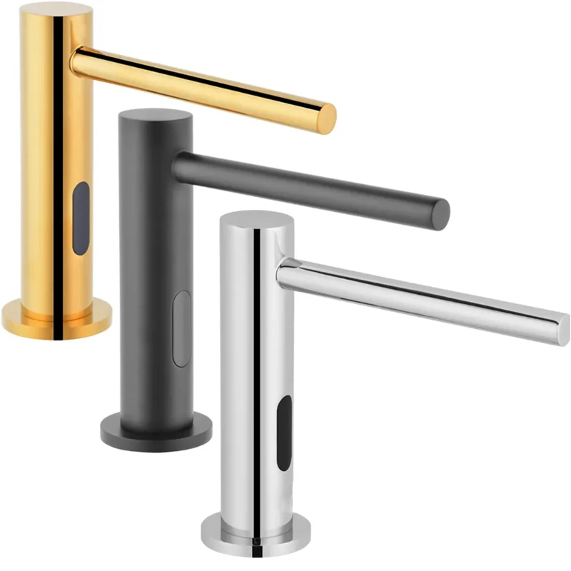 High quality deck mounted faucet type automatic brass foam soap dispenser