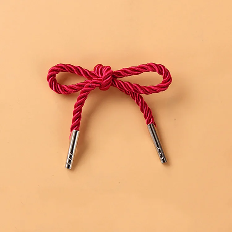Wholesale Custom Colored 4-5mm Paper Cord Eco-friendly Recycled Braided Knitted Paper Bag Handle Rope/T End Elastic Rope