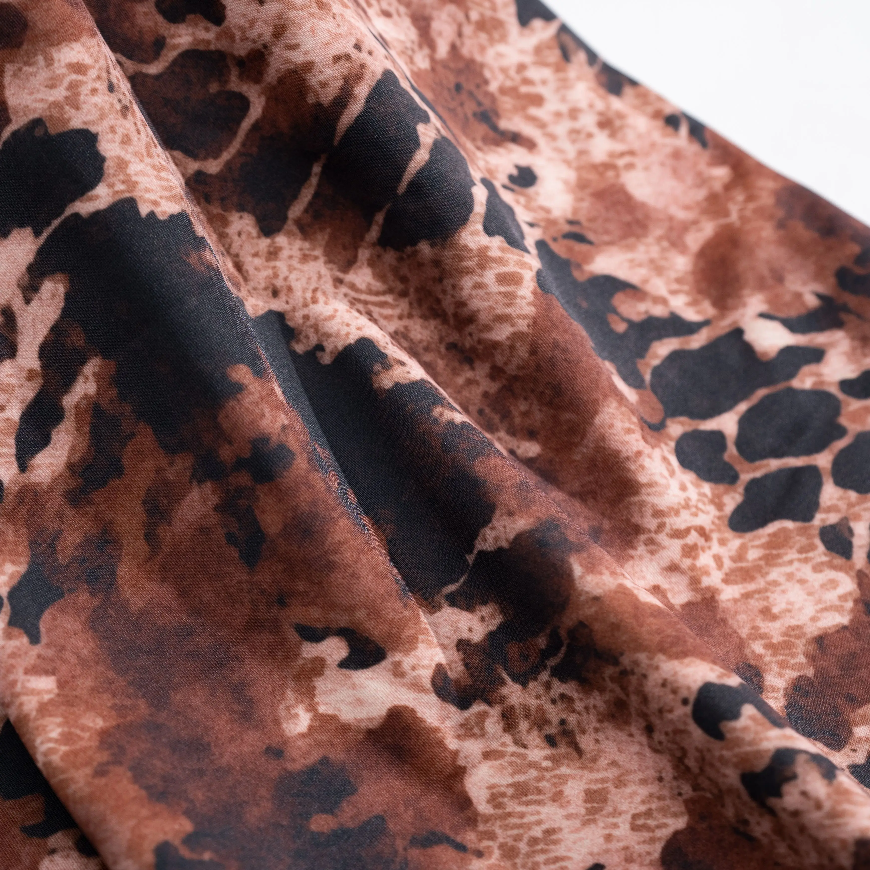 Wholesale stretch digital flower print polyester spandex knitted fabric for swimwear and dance wear