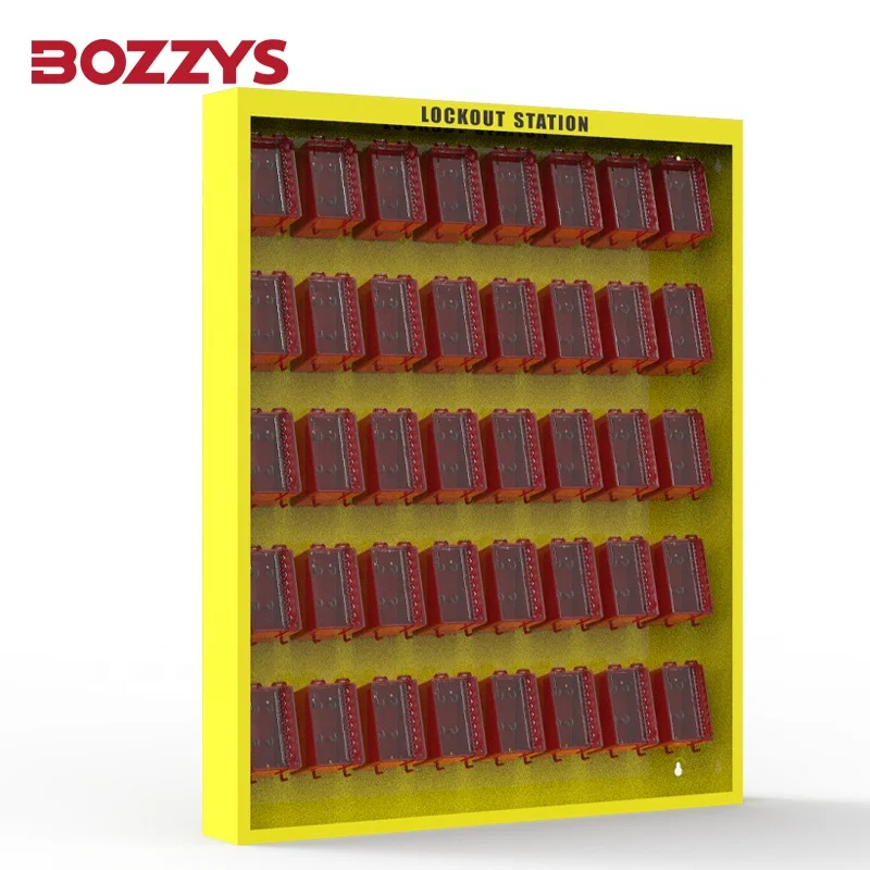 Can Accommodate 40 Boxes Safety Lockout Station Suitable for the Storage of Isolation Locks