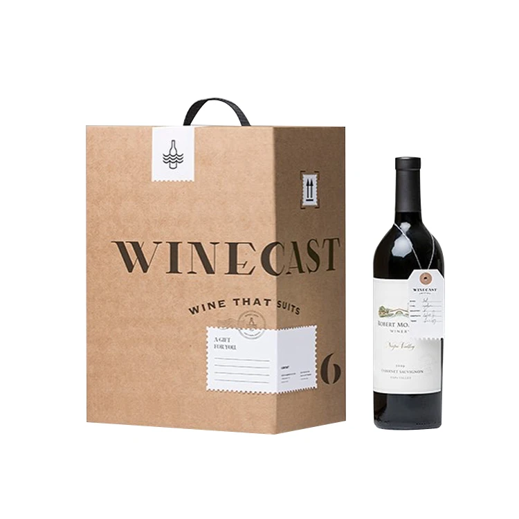 Customize Logo Unique Design Double Door Magnetic Closure Premium Luxury Paper Rigid Cardboard Packaging Wine Gift Box