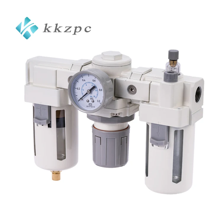 Aluminum Alloy Pneumatic Air Filter Combination Unit FRL Pneumatic Combination SMC AC4000-04