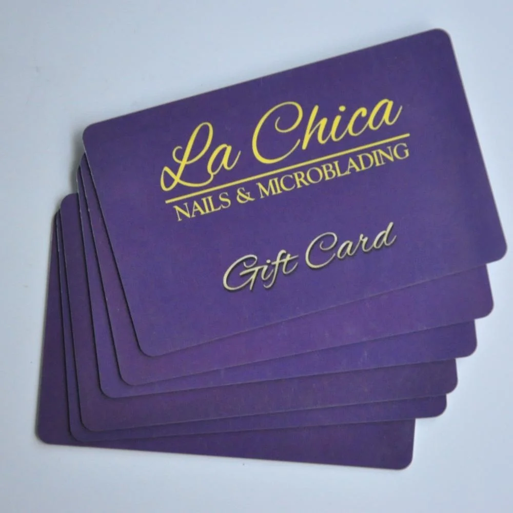 New PVC Plastic Surface Stamping  Gold Gift Card Of Magnetic Stripe