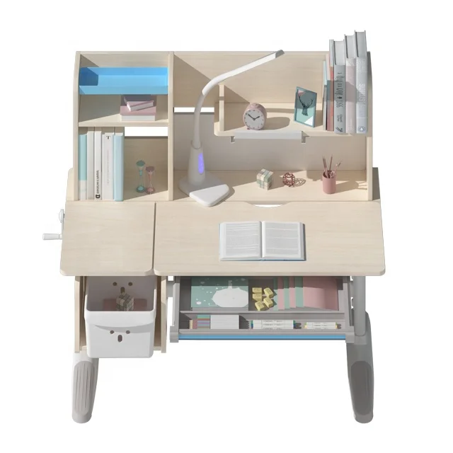 IGROW wooden study desk ergonomic kids study desk desk and chair