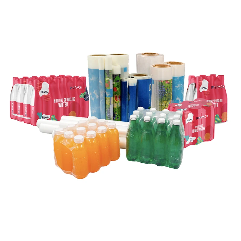 Factory manufacture customized thickness transparent PE polyethylene roll LLDPE heat shrink film for beverage wrapping