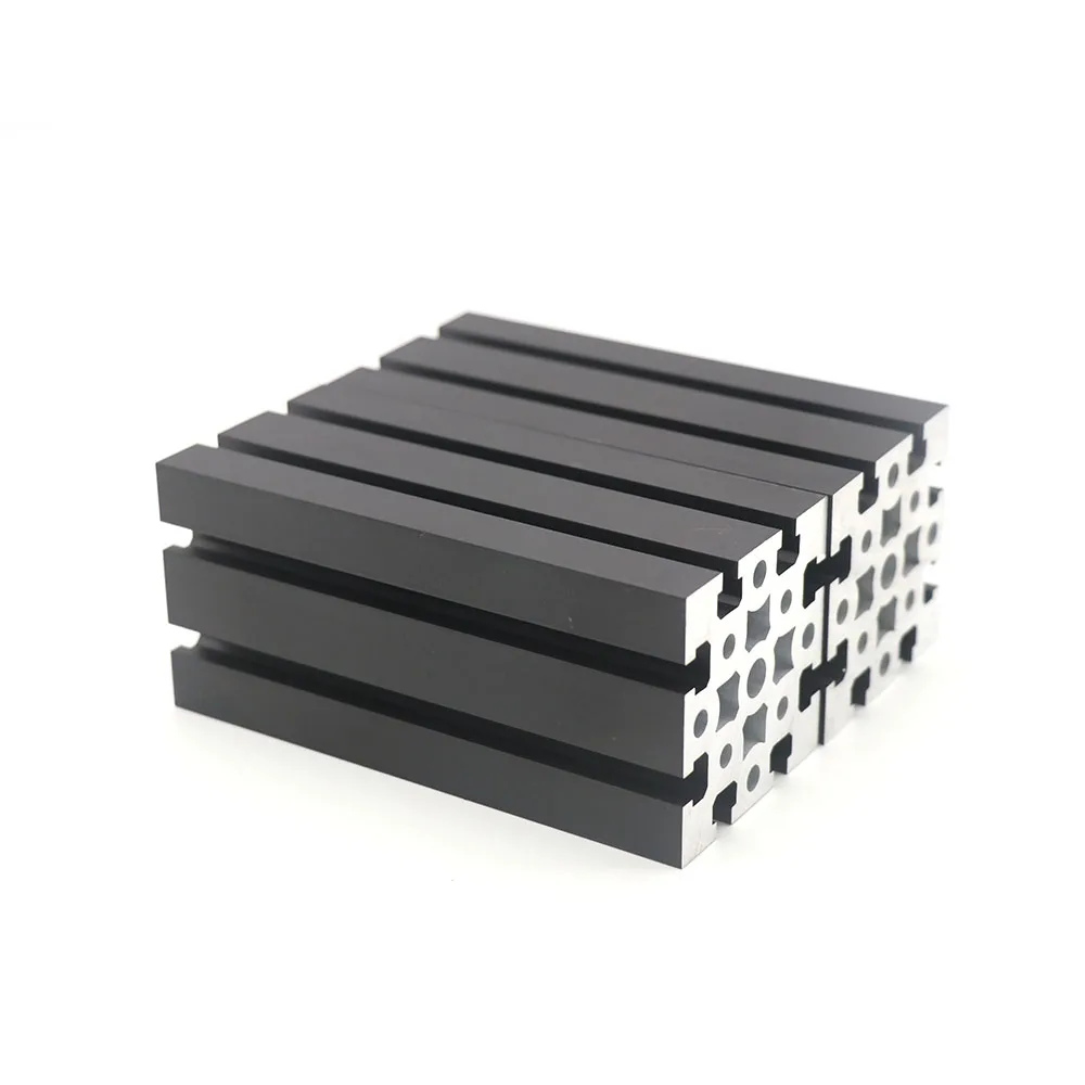 4040 4080 V-Slot C-Beam Custom Industrial 4080 Aluminum Extrusion Black Anodized 6063 T8 Slot Aluminium Profiles