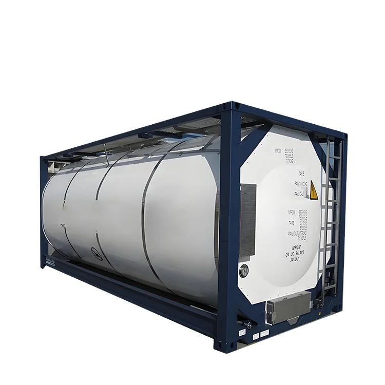 Large capacity 28cbm tank container Liquid gas safe transport tank container