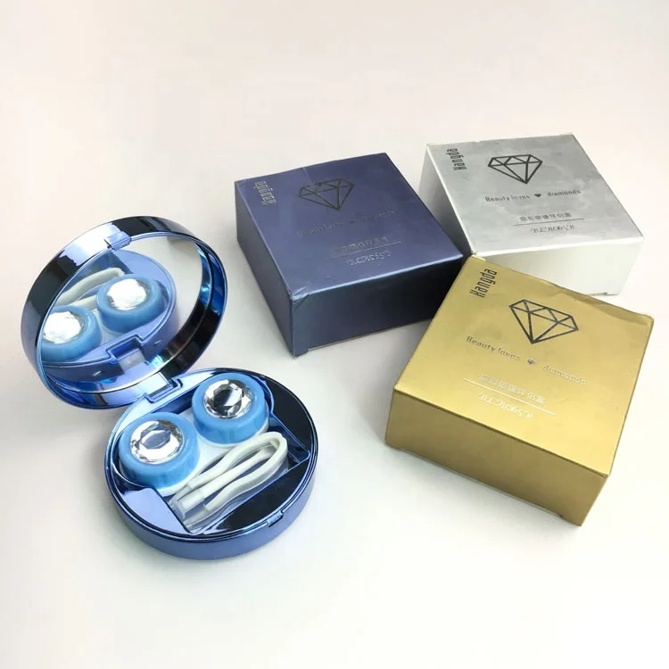 Diamond Topgrade Round Eyekan contact lens case Accept small quantity BLH-065B