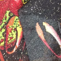 High quality warp knitting plain flocked india soft 100% satin silk chiffon fabric