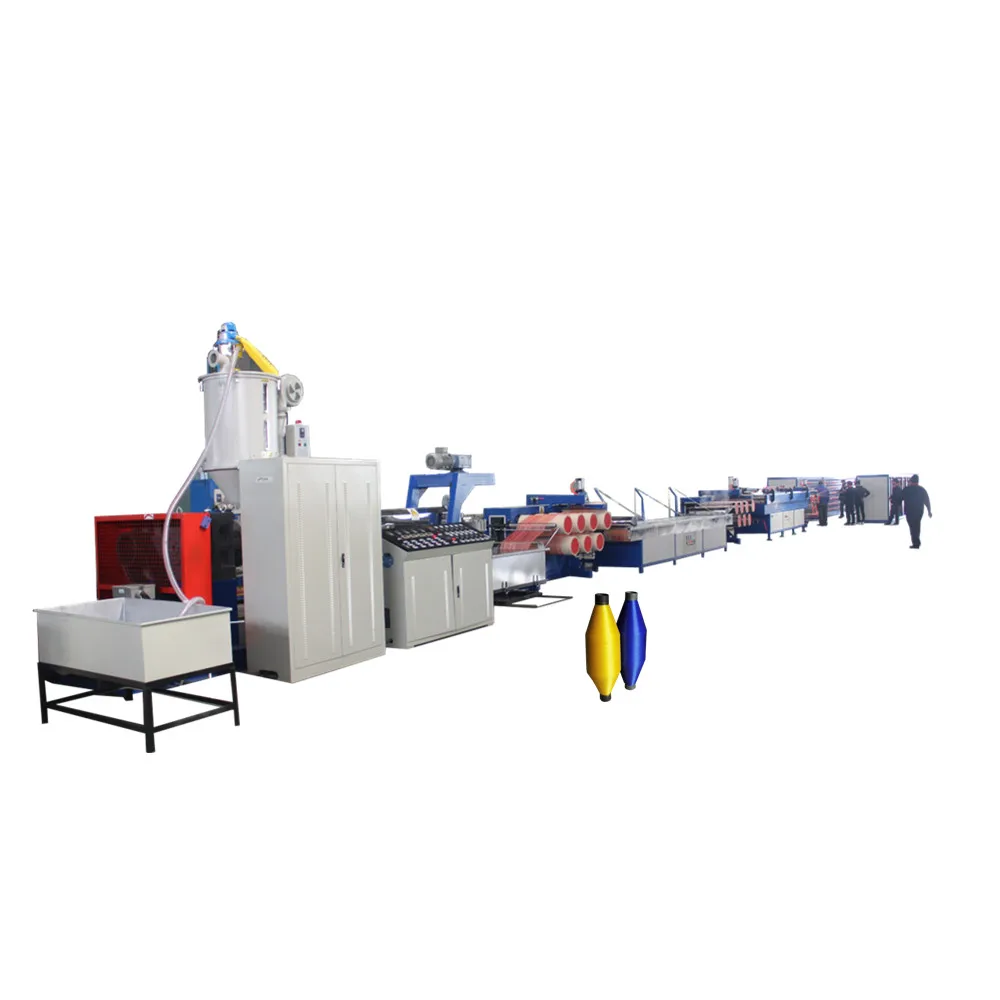 Fiber yarn pe pp monofilament making extruding machine for anti hail shade net / tomato onion mesh bag / plastic rope twine