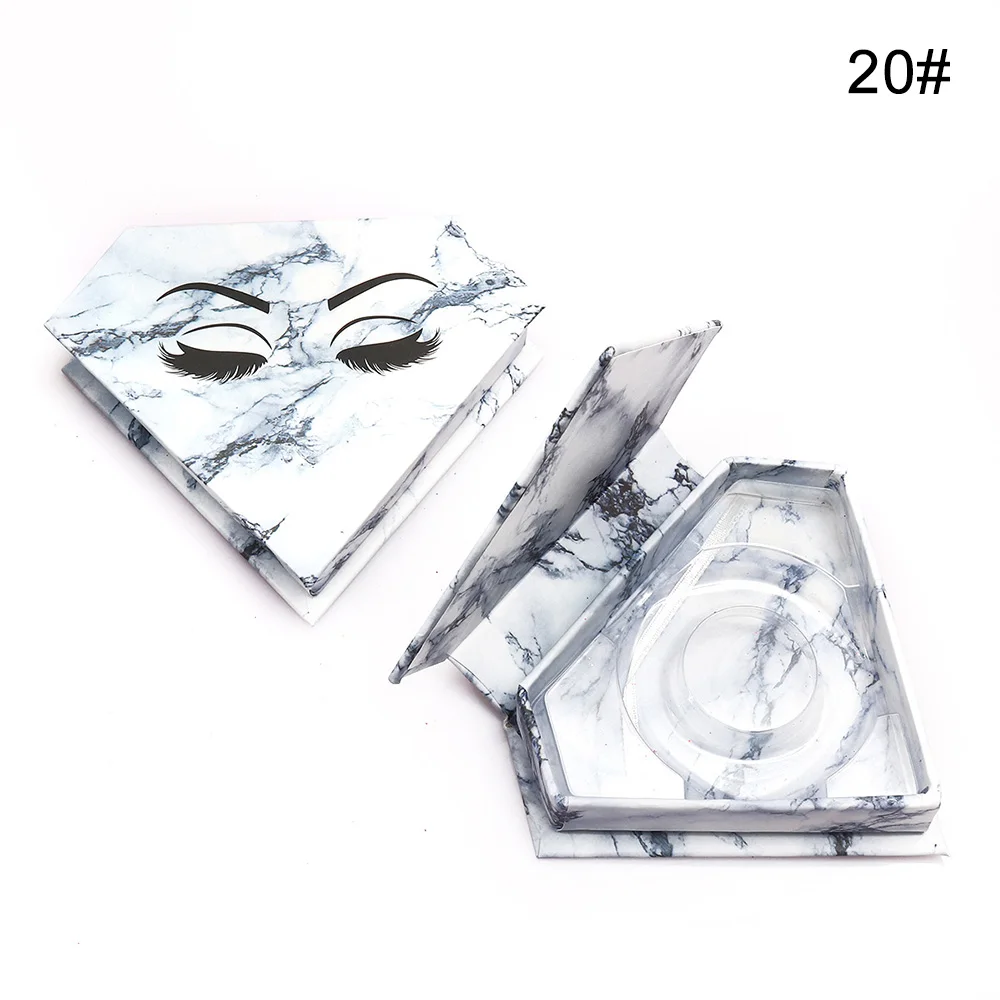 
In Stock Beauty Eyelash Paper Box In Diamond Shape 