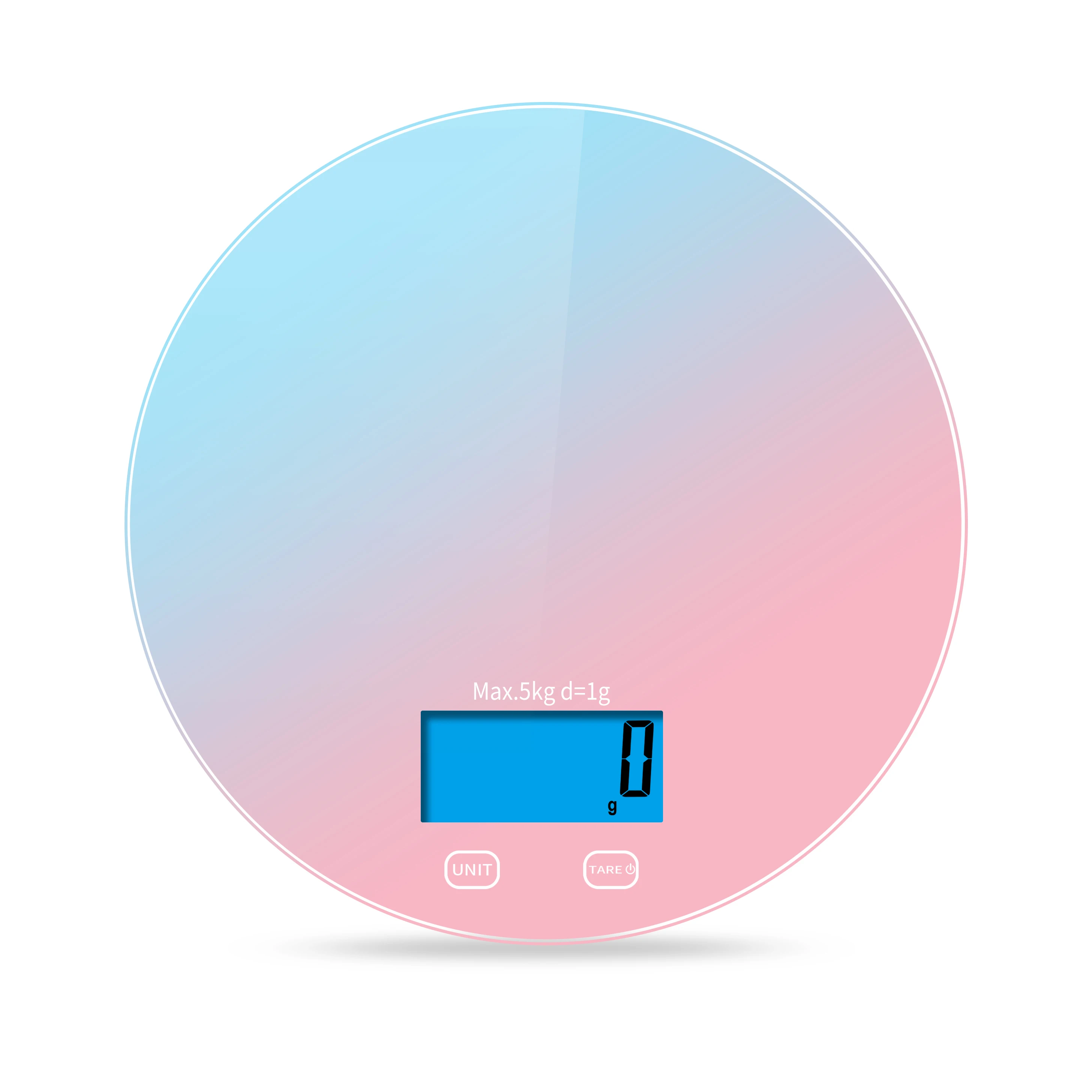 Household Cooking Weight Electronic Digital Food Round Small Smart Kitchen Scale With APP