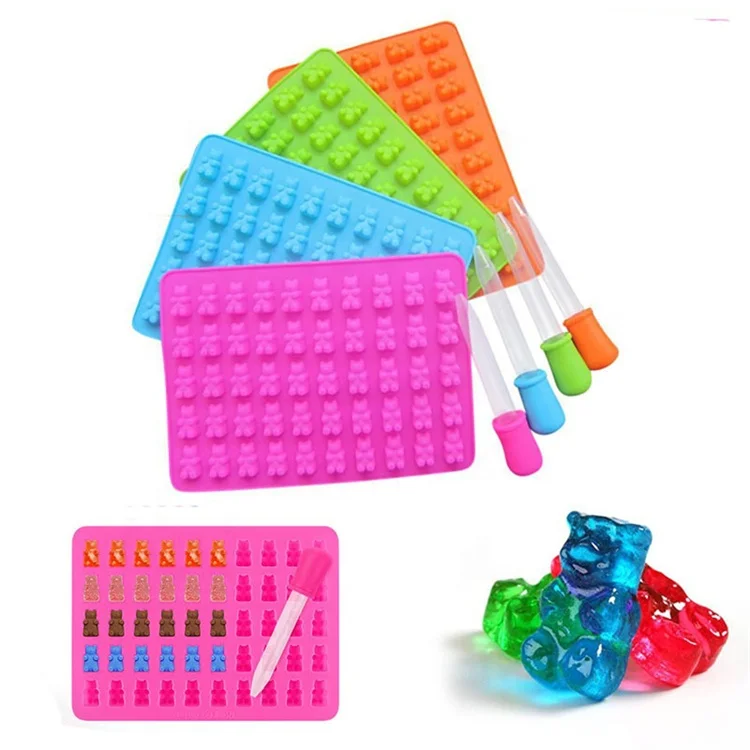 Factory Price Cake Tools Good Quality Silicone Gummy Bear Candy Molds