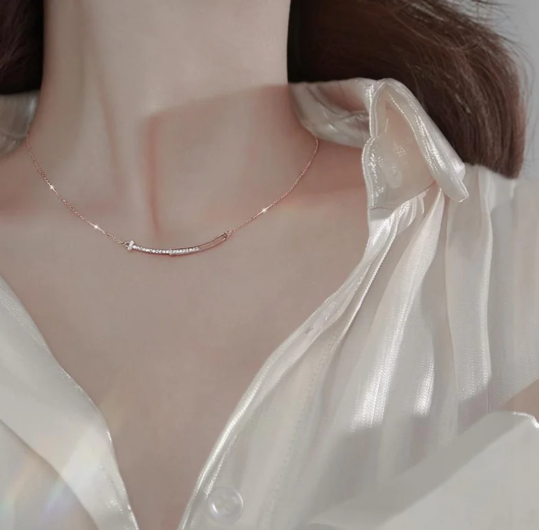 Корейская версия простое ожерелье с высоким чувствительным смайликом Женская мода ins супер сказочная Сексуальная цепочка до ключиц