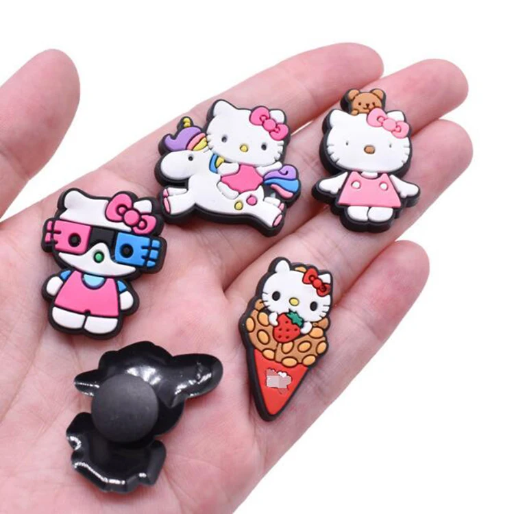 wholesale cartoon custom shoe croc charms pvc soft Shoes and accessories clog shoe decorations