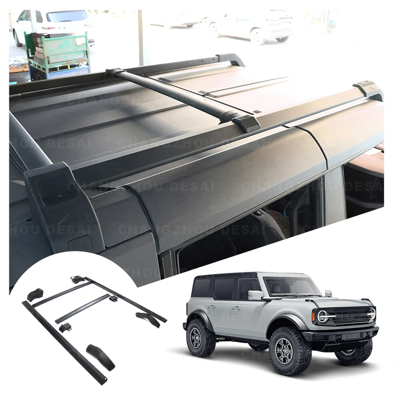 Car exterior accessories Car Roof Luggage Racks Side Rails Bars Roof Rack for Ford Bronco 4 door hard top 2021 2022 2023