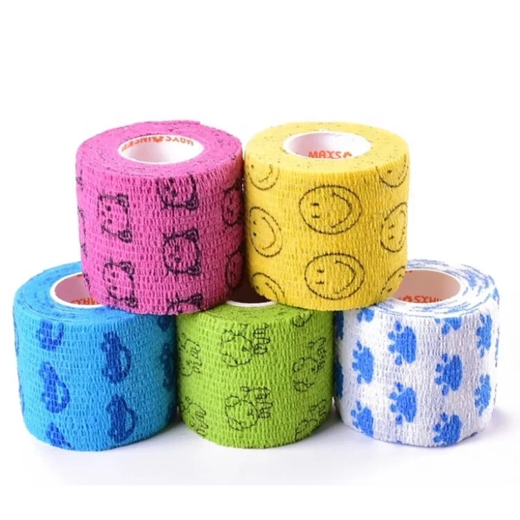 
Medical Disposable Skin Color Cotton Elastic Self Adhesive Cohesive Bandage, CE ISO Certificated 