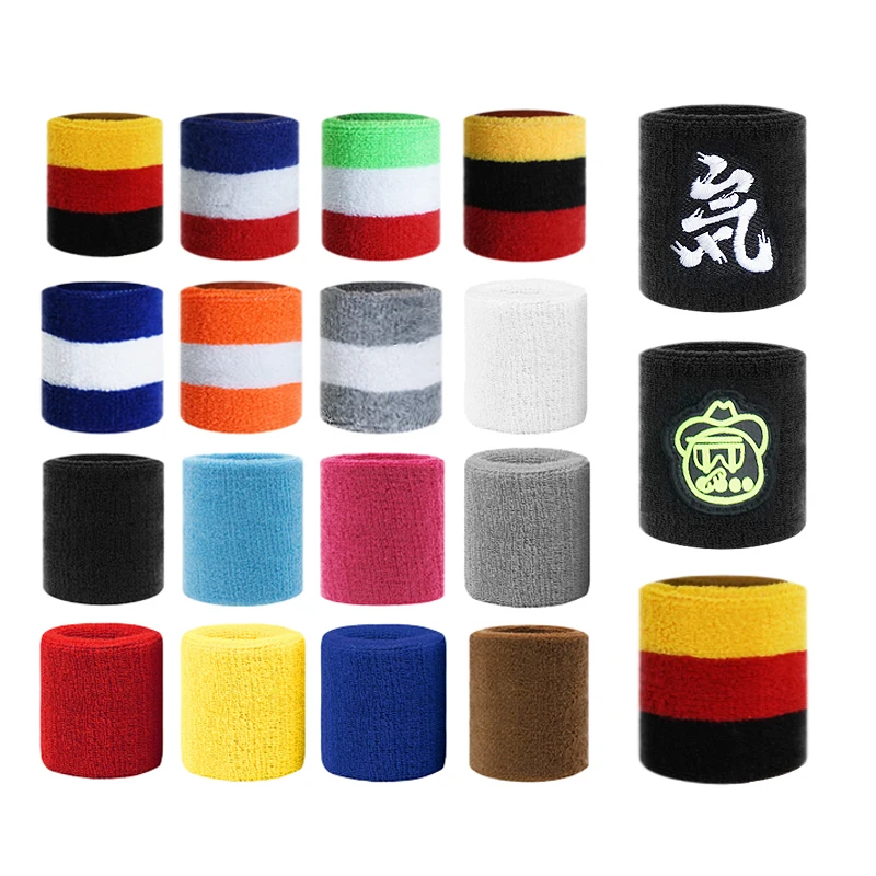 Absorb Wrist Sweatbands for Football Basketball Running Comfortable Towel Wristbands Tennis Wrist Support