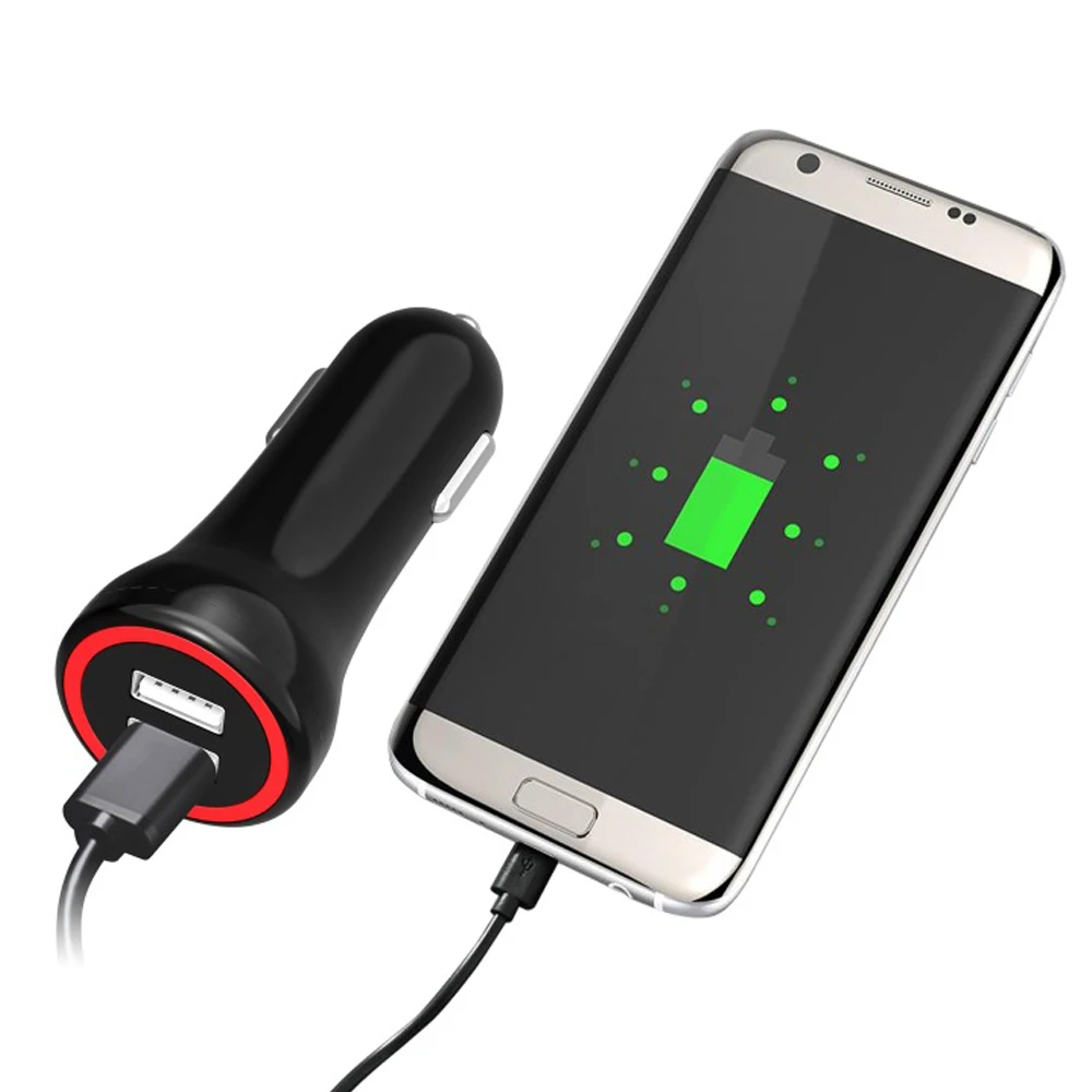 Car Charger, Mini 24W 4.8A Dual USB Car Charger, PowerDrive  Car Adapter Cigarette Lighter Car Phone Charger for mobile phones