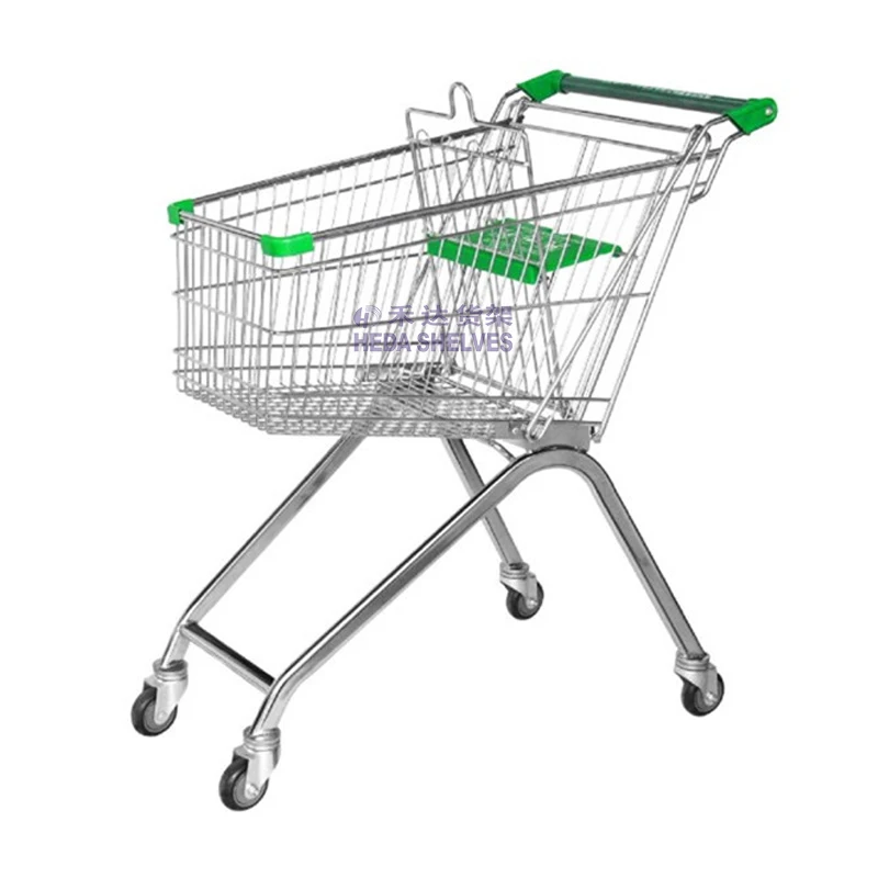 Fashion pvc waterproof shopping trolley hand cart used shopping carts for sale