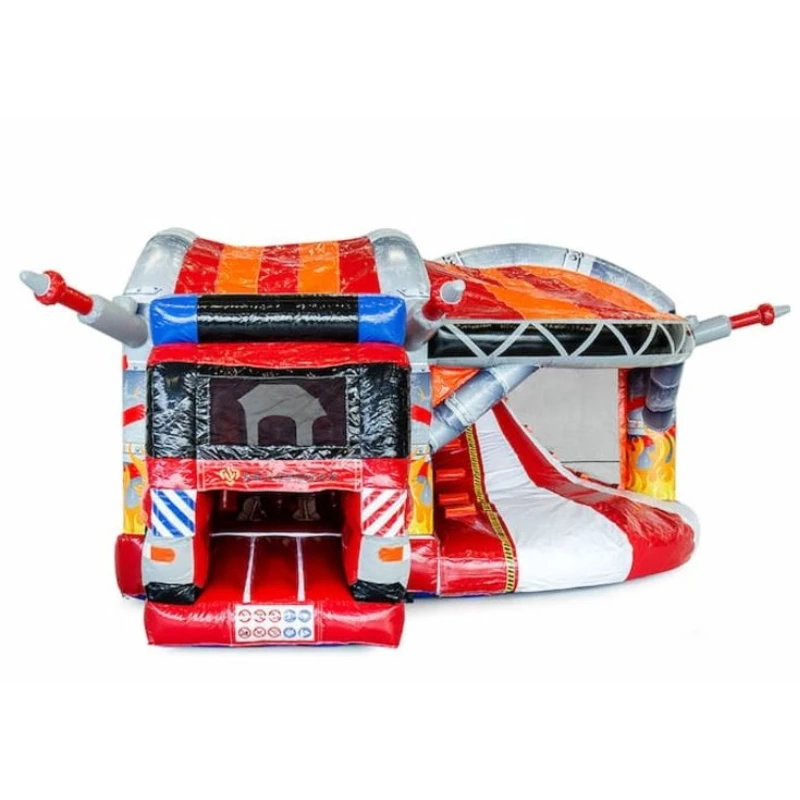 Factory Fire Truck Bounce House Jumping Castle Inflatable Bounce House with Slide Inflatable Bouncy Castle for Sale
