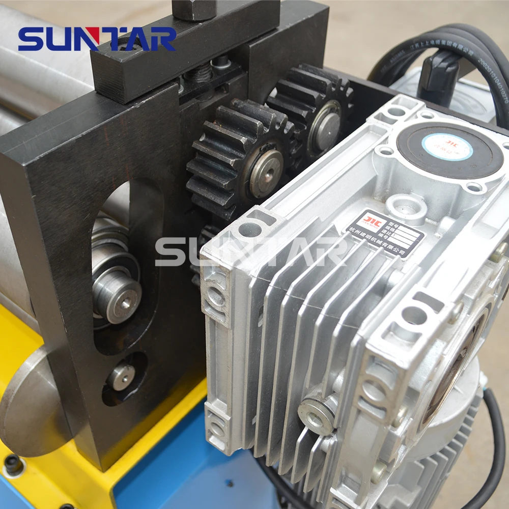 High Productivity 3-Roller Full Motorized Plate Rolling Machine Metal Bending Rolls for Duct Making