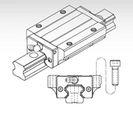 Taiwan PMI CNC Linear Guide Rail MSA25LA ,MSA25LE