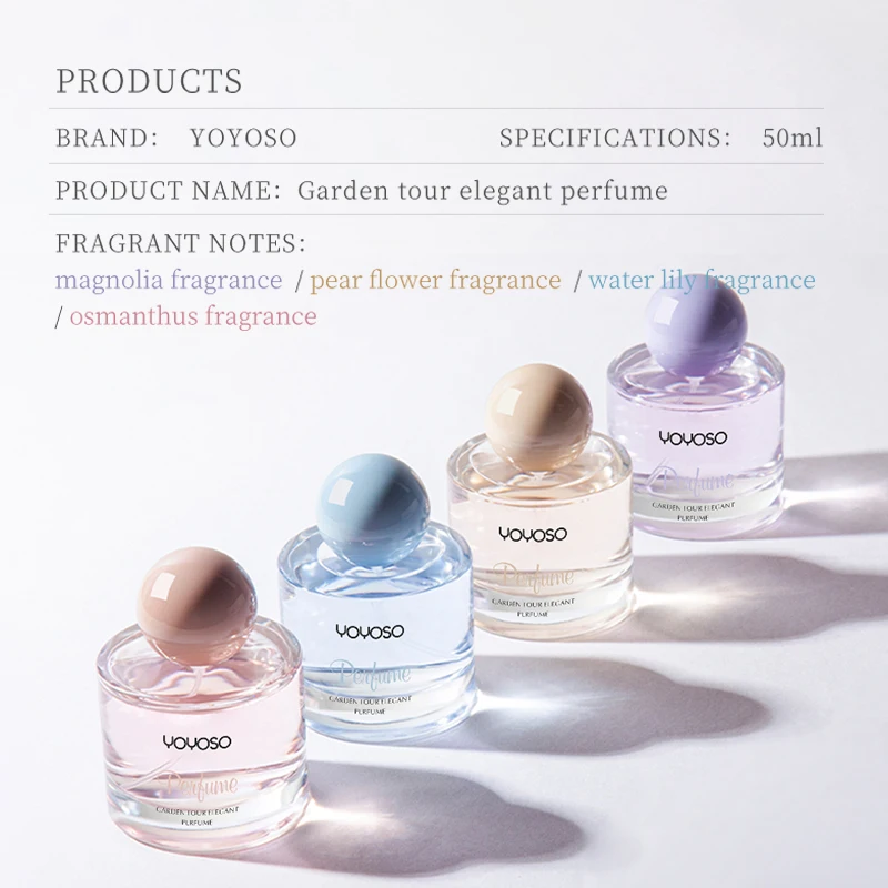 Diary Garden View Classic Female Perfume Fragrance Parfum 50ml Long Lasting Floral Russian Mini Perfume Bottle