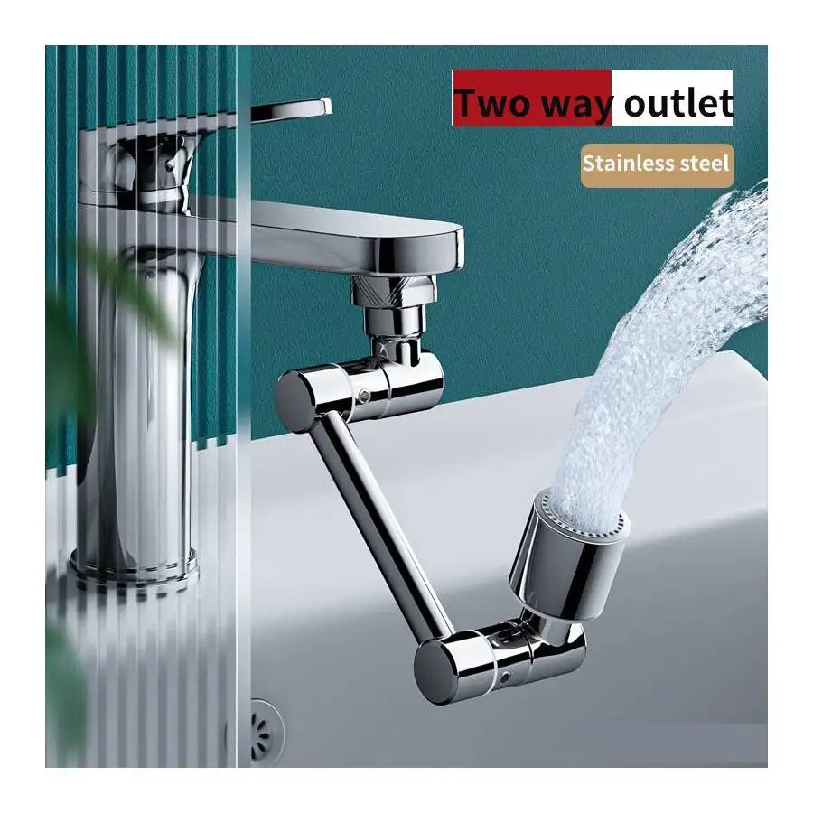 Multifunctional Robotic Arm 1080 Swivel Sink Water Aerator Faucet Sprayer Attachment Faucet Extender for Kitchen