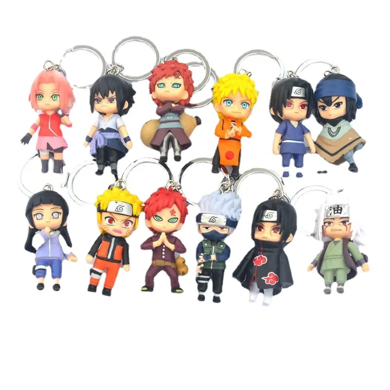 Anime One Piece Keychain Pendant Cartoon Luffy Soron Ace Garage Kit Keychains Fan Collection Memorial Best Gift Keyring