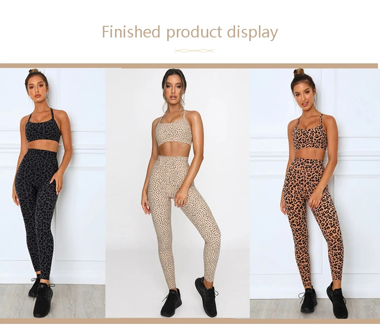 double brushed sustainable recycled 82 polyamide 18 elastane custom leopard digital printing fabric for activewear leggings