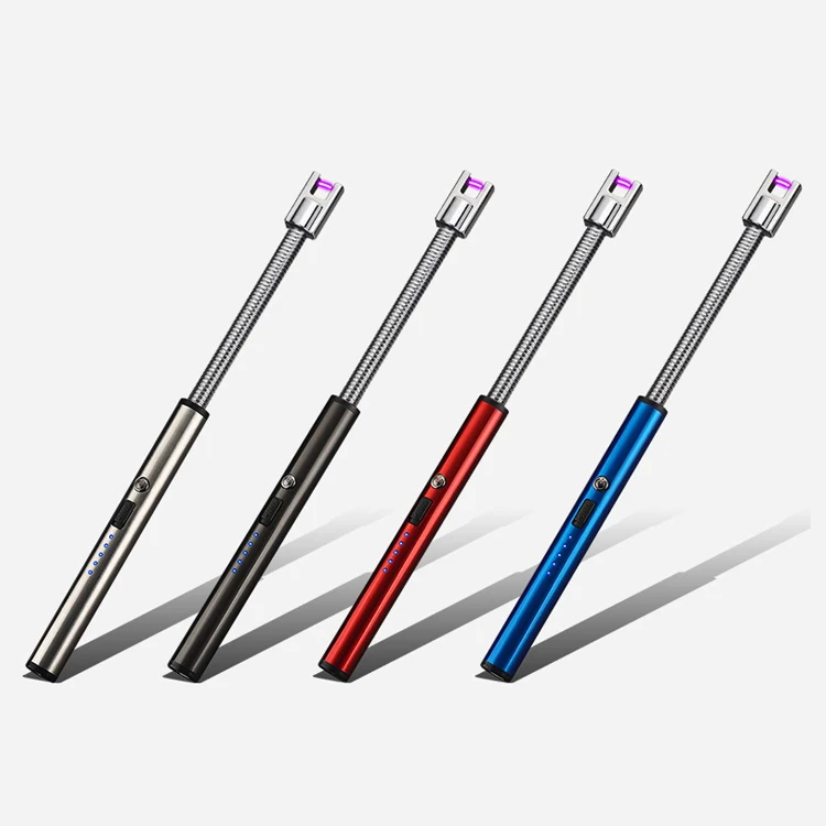 USB перезаряжаемая Зажигалка для барбекю кухонная дуговая зажигалка многоцветная Ветроустойчивая