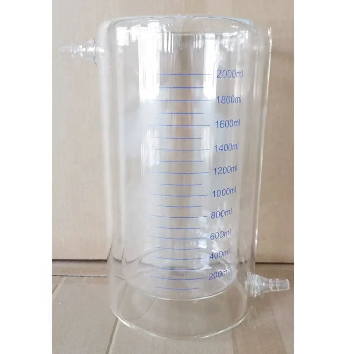 Tiandi Lab 2000ml Glass Double-layer Jacketed Beaker